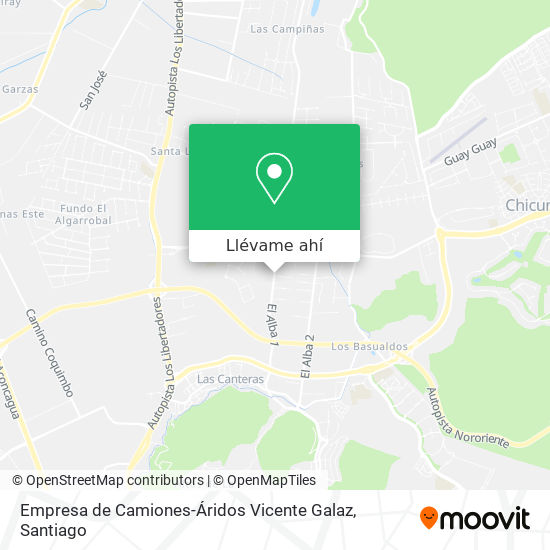 Mapa de Empresa de Camiones-Áridos Vicente Galaz