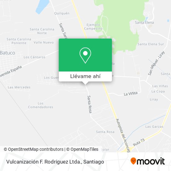 Mapa de Vulcanización F. Rodríguez Ltda.