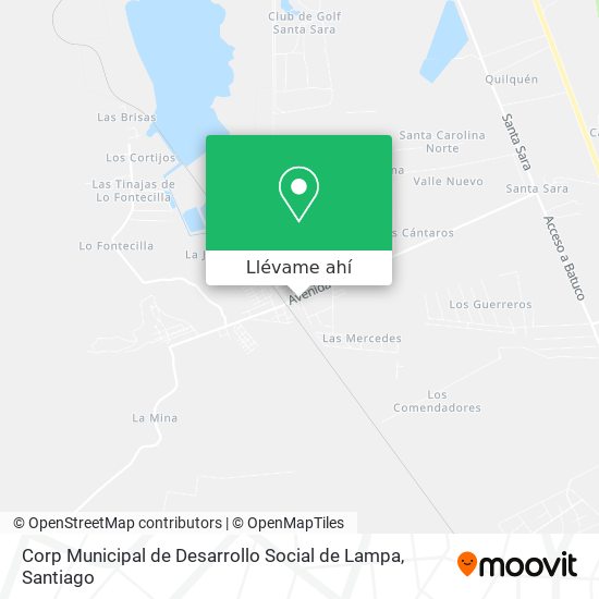 Mapa de Corp Municipal de Desarrollo Social de Lampa