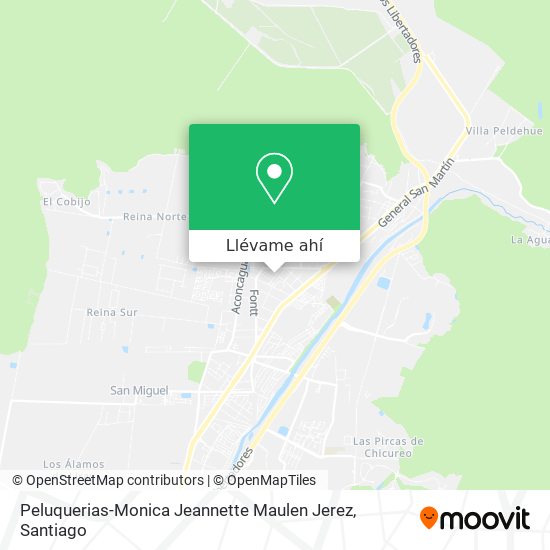 Mapa de Peluquerias-Monica Jeannette Maulen Jerez