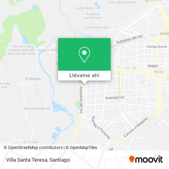 Mapa de Villa Santa Teresa