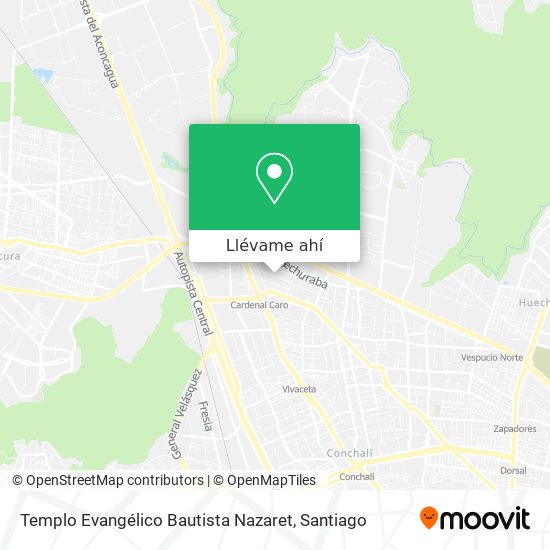 Mapa de Templo Evangélico Bautista Nazaret