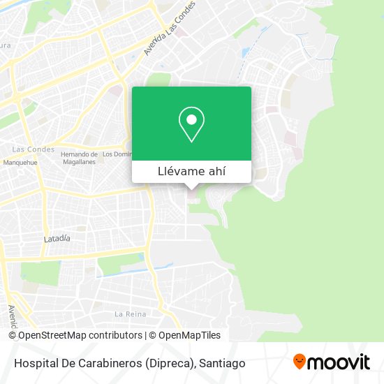 Mapa de Hospital De Carabineros (Dipreca)