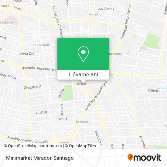 Mapa de Minimarket Mirador