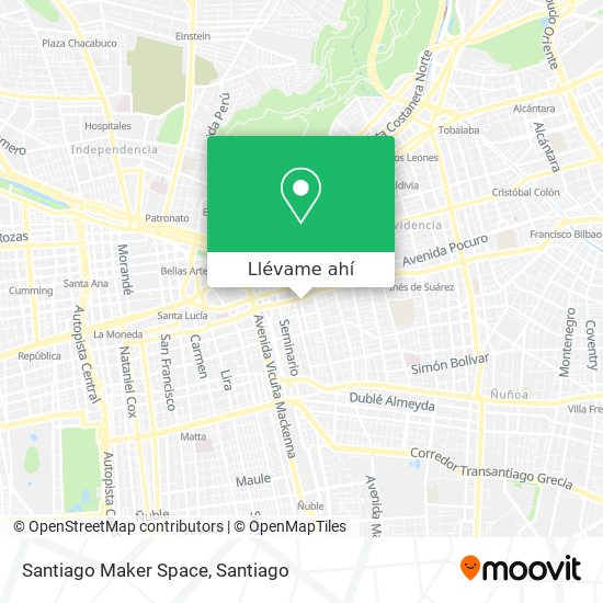 Mapa de Santiago Maker Space