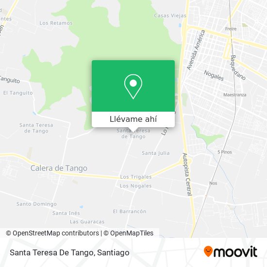 Mapa de Santa Teresa De Tango