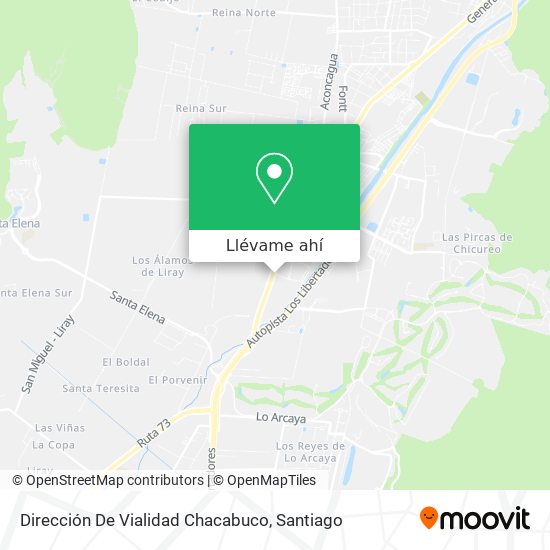 Mapa de Dirección De Vialidad Chacabuco