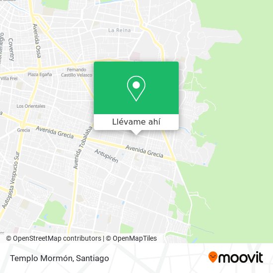 Mapa de Templo Mormón