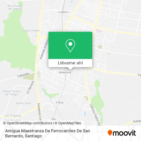 Mapa de Antigua Maestranza De Ferrocarriles De San Bernardo