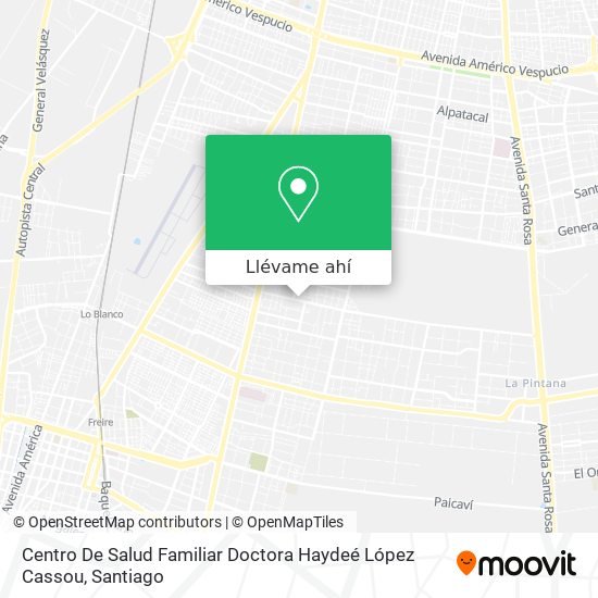 Mapa de Centro De Salud Familiar Doctora Haydeé López Cassou