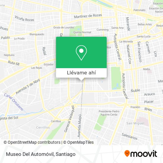 Mapa de Museo Del Automóvil