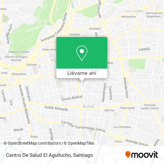 Mapa de Centro De Salud El Aguilucho