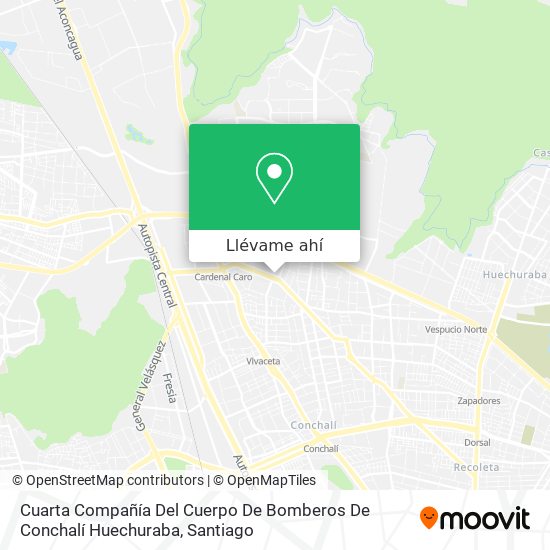 Mapa de Cuarta Compañía Del Cuerpo De Bomberos De Conchalí Huechuraba