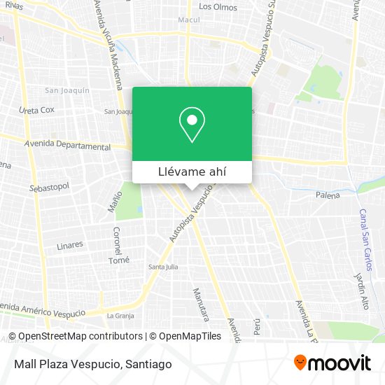Mapa de Mall Plaza Vespucio