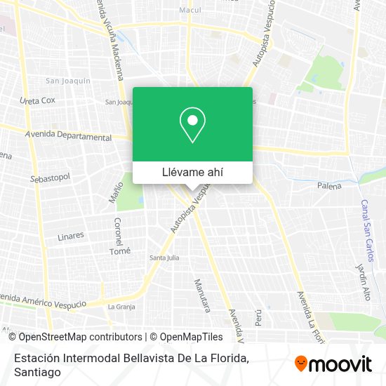 ¿Cómo llegar a Estación Intermodal Bellavista De La Florida en metro o