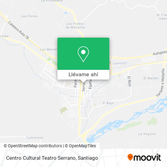 Mapa de Centro Cultural Teatro Serrano