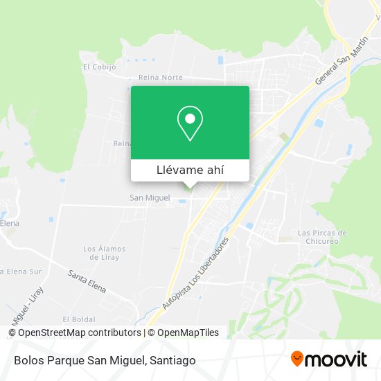 Mapa de Bolos Parque San Miguel