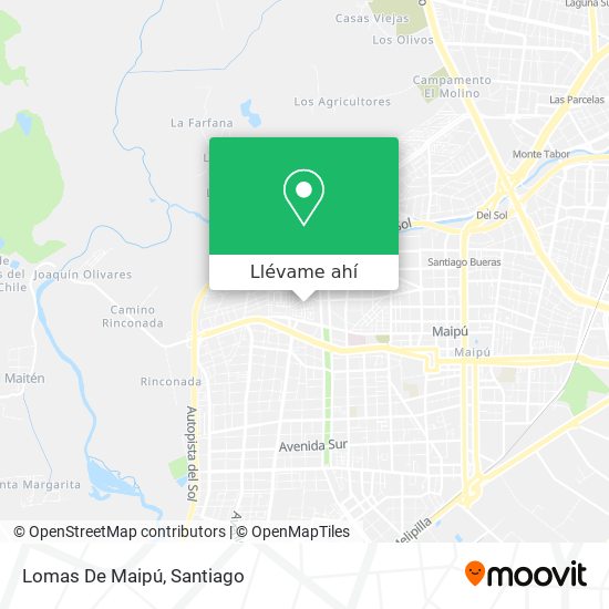 Mapa de Lomas De Maipú