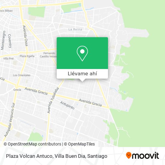 Mapa de Plaza Volcan Antuco, Villa Buen Dia