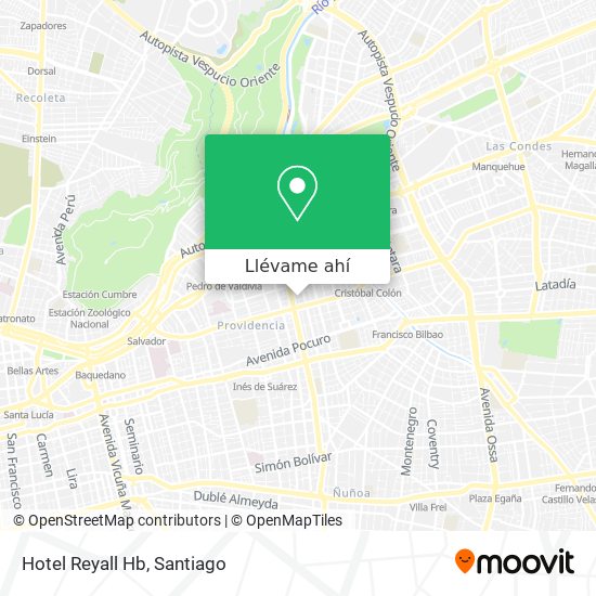 Mapa de Hotel Reyall Hb