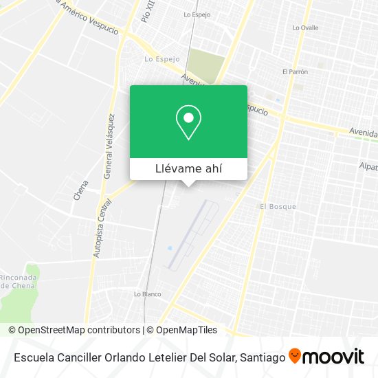 Mapa de Escuela Canciller Orlando Letelier Del Solar