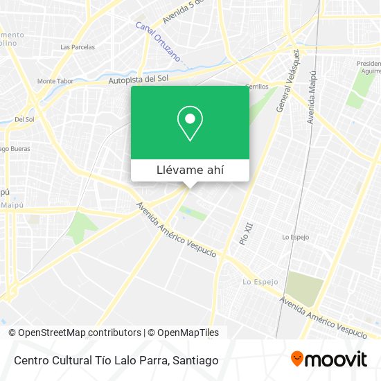 Mapa de Centro Cultural Tío Lalo Parra