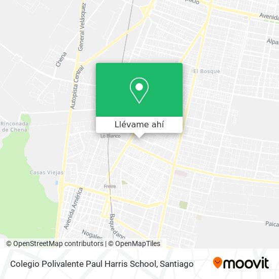 Mapa de Colegio Polivalente Paul Harris School