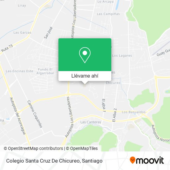 C mo llegar a Colegio Santa Cruz De Chicureo en Colina en Micro