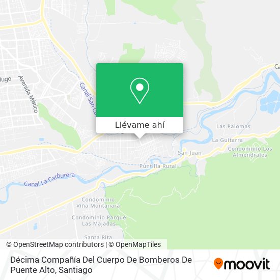 Mapa de Décima Compañía Del Cuerpo De Bomberos De Puente Alto