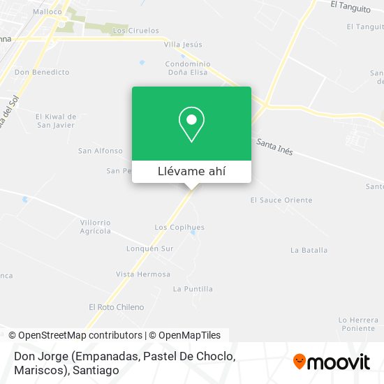 Mapa de Don Jorge (Empanadas, Pastel De Choclo, Mariscos)
