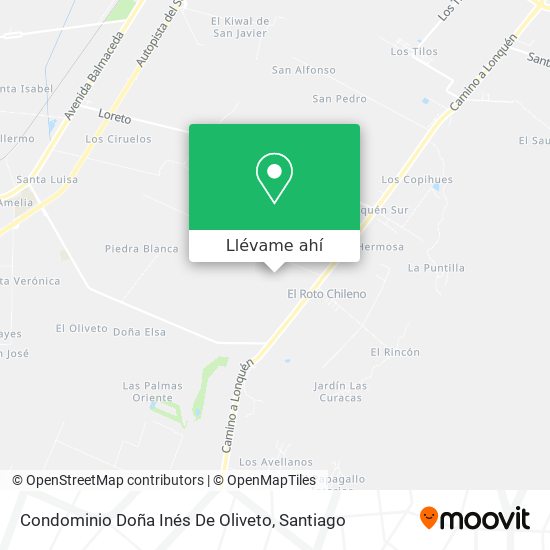 Mapa de Condominio Doña Inés De Oliveto
