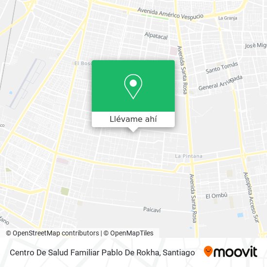Mapa de Centro De Salud Familiar Pablo De Rokha
