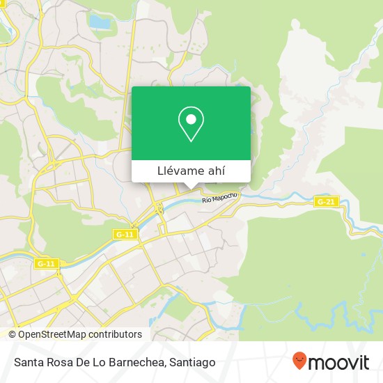 Mapa de Santa Rosa De Lo Barnechea