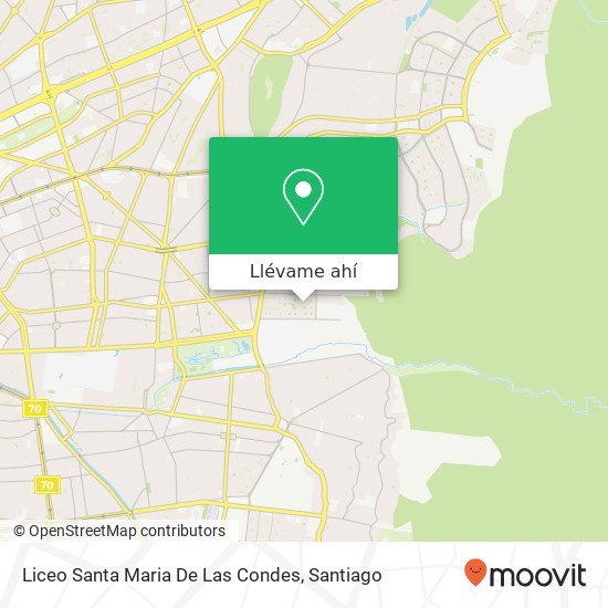 Mapa de Liceo Santa Maria De Las Condes