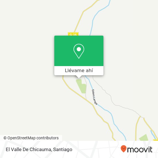 Mapa de El Valle De Chicauma