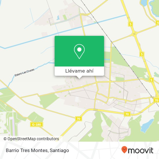 Mapa de Barrio Tres Montes