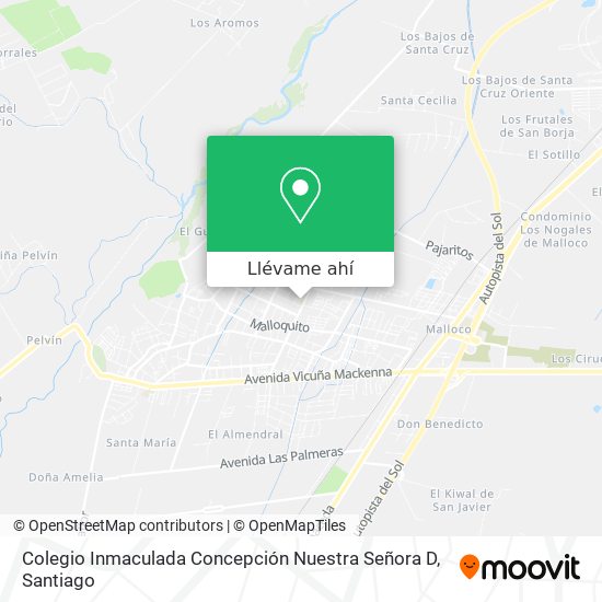 Mapa de Colegio Inmaculada Concepción Nuestra Señora D