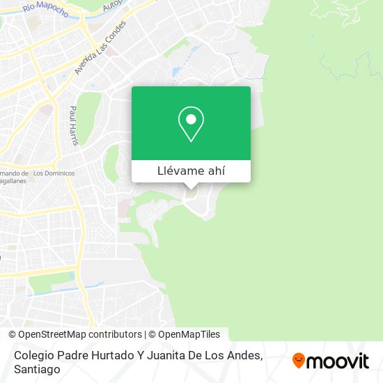 Mapa de Colegio Padre Hurtado Y Juanita De Los Andes