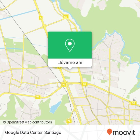 Mapa de Google Data Center