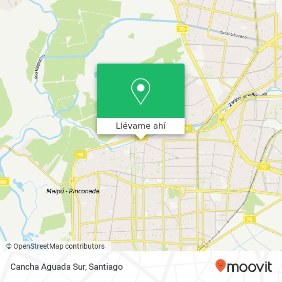 Mapa de Cancha Aguada Sur
