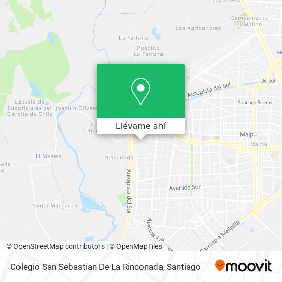 Mapa de Colegio San Sebastian De La Rinconada