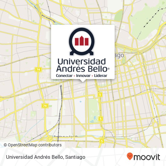 Mapa de Universidad Andrés Bello