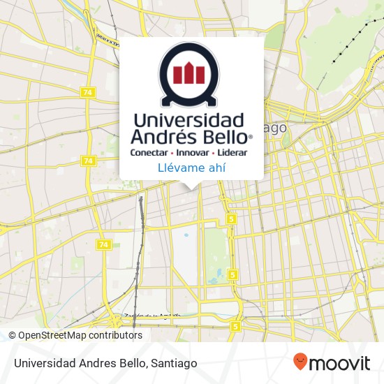 Mapa de Universidad Andres Bello