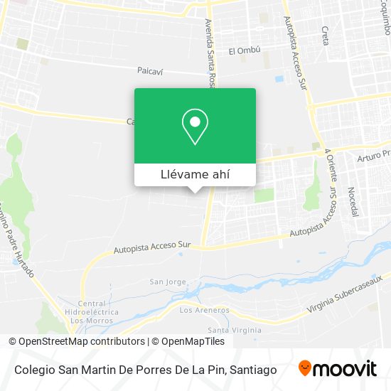 Mapa de Colegio San Martin De Porres De La Pin
