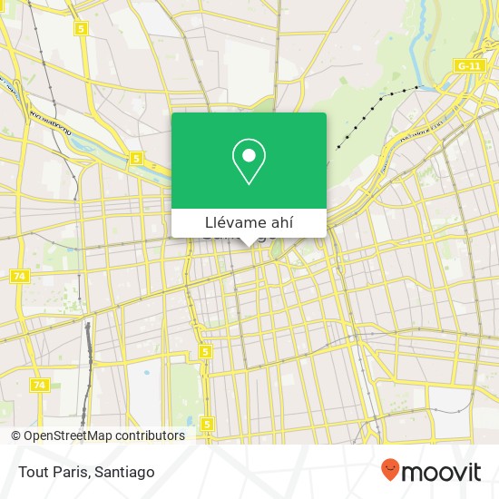 Mapa de Tout Paris