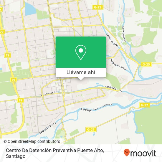 Mapa de Centro De Detención Preventiva Puente Alto