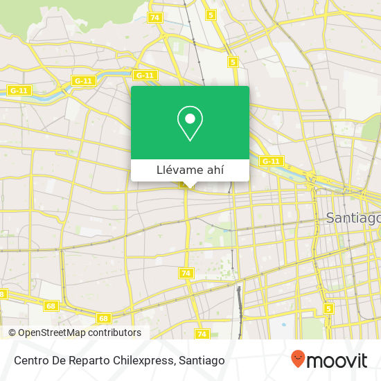 Mapa de Centro De Reparto Chilexpress