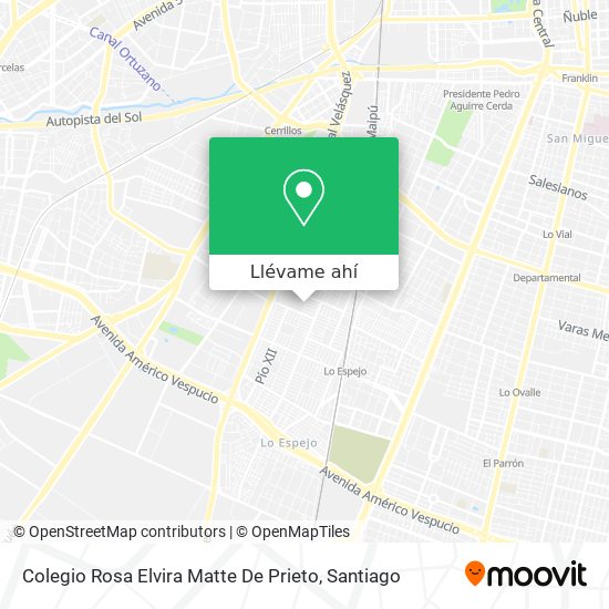 Mapa de Colegio Rosa Elvira Matte De Prieto