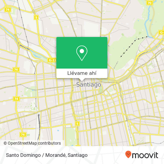 Mapa de Santo Domingo / Morandé