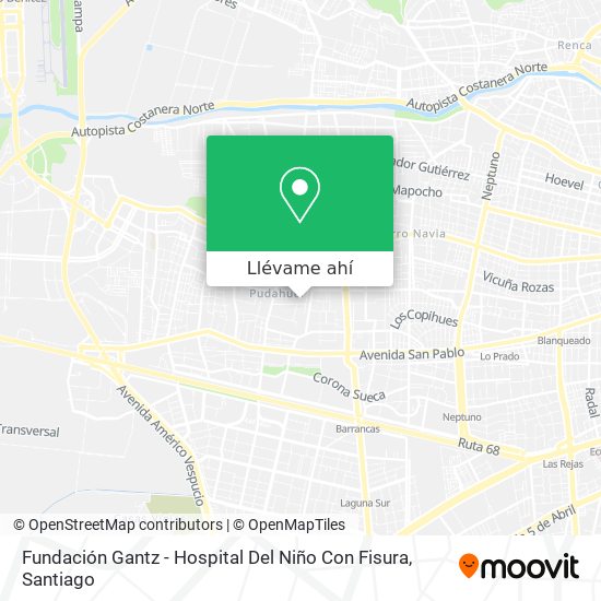 Mapa de Fundación Gantz - Hospital Del Niño Con Fisura